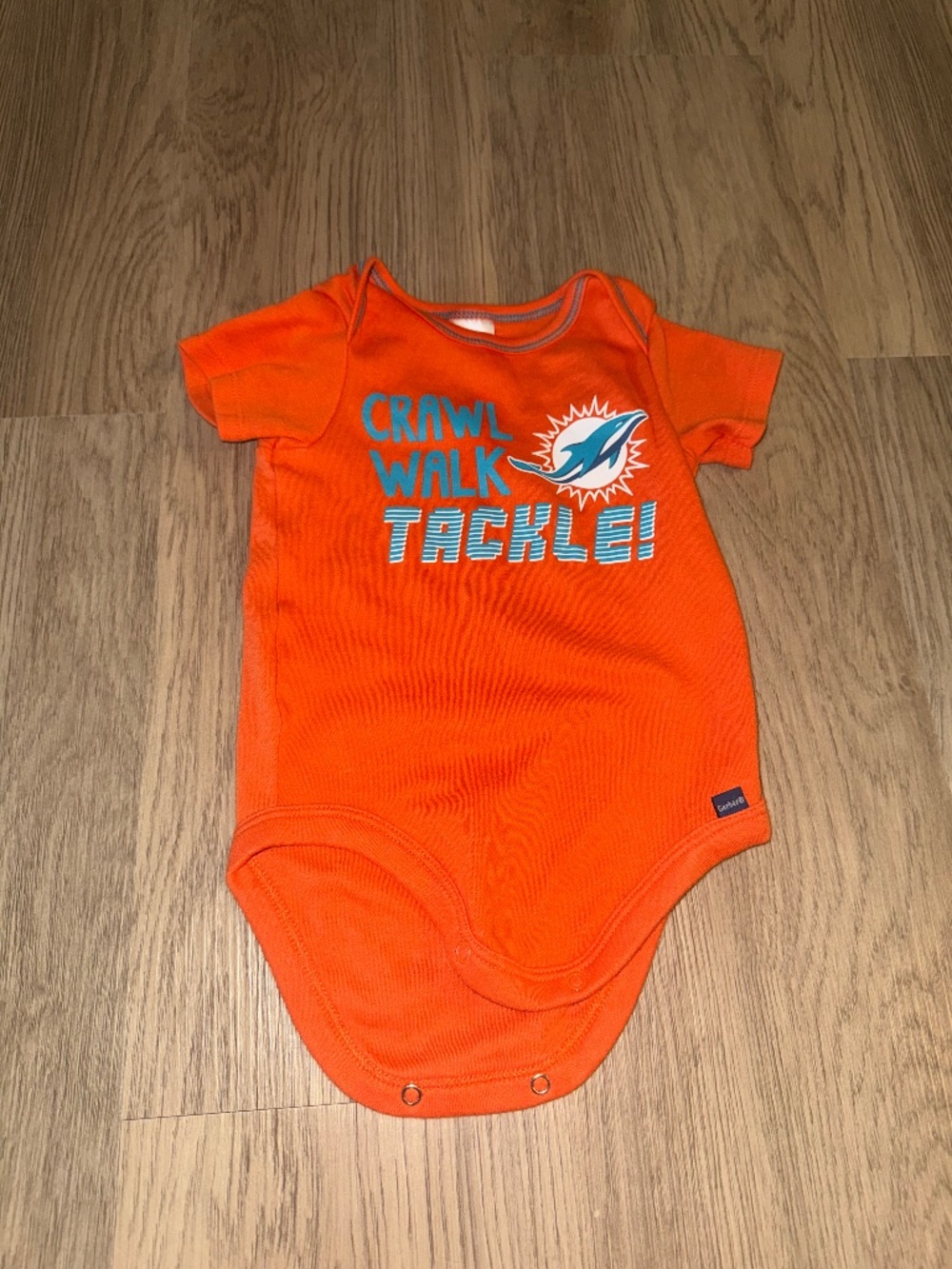 Miami Dolphins Baby Bodysuit Onesie NFL Team Apparel Crawl Walk Tackle Football